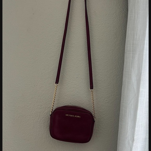 - Michael Kors Burgundy Crossbody Bag - Picture 2 of 2